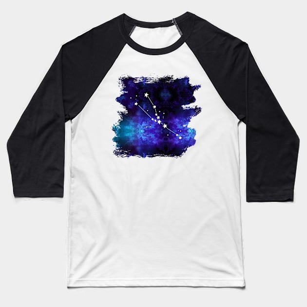 Taurus Galaxy Baseball T-Shirt by joyandgrace